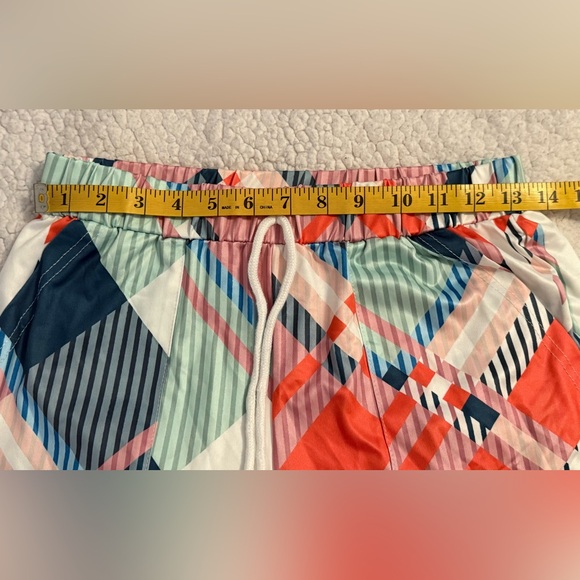 NEW SHEIN Unity Jogger Drawstring Full Print Pants With Pockets & Side Stripes - Picture 7 of 15